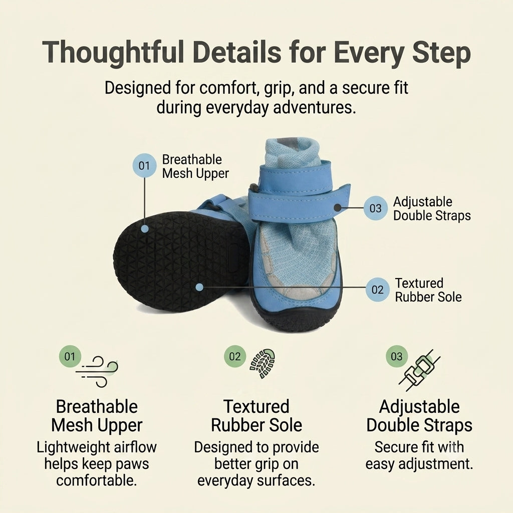 Summer Breathable Dog Boots