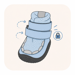 Secure double-strap fit