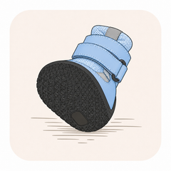 Textured rubber soles