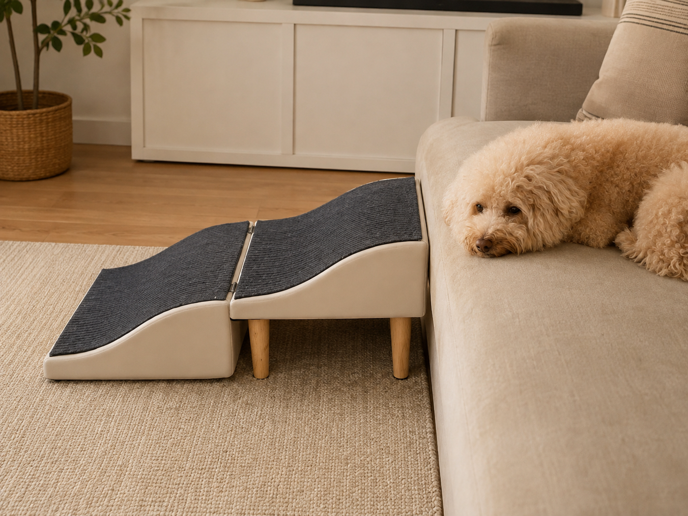 Designed to bridge the height between the floor and furniture for smoother everyday transitions.