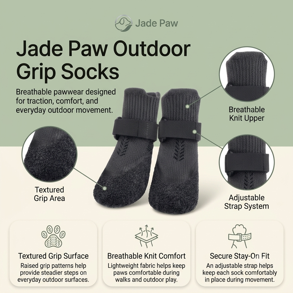 Jade Paw Outdoor Grip Socks